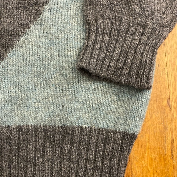 DUKE OF MARLBOROUGH Men's Large Sweater Argyle New Wool Crew Neck England VTG - Picture 7 of 12